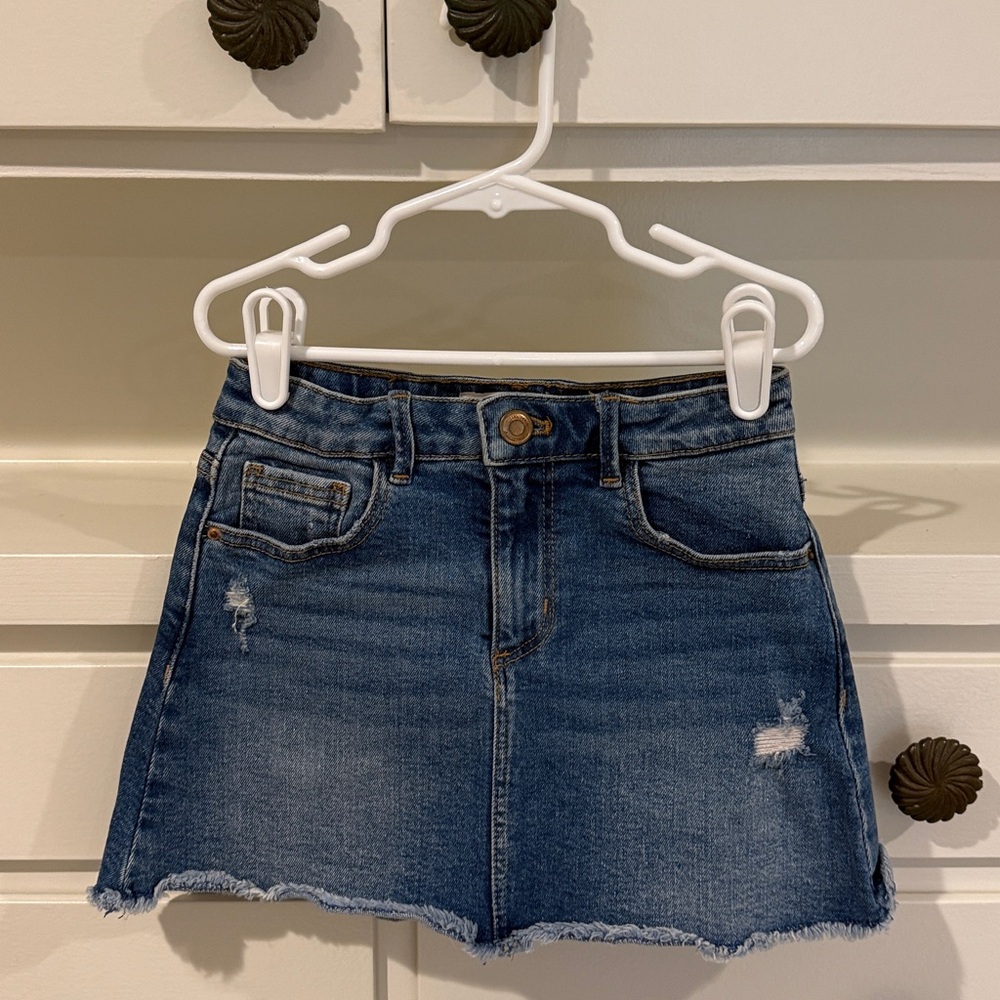 Zara kids Blue Denim Skirt 7